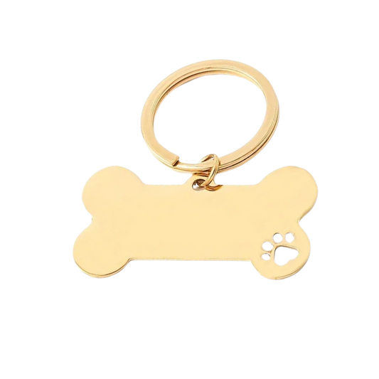 Dog bone keychain