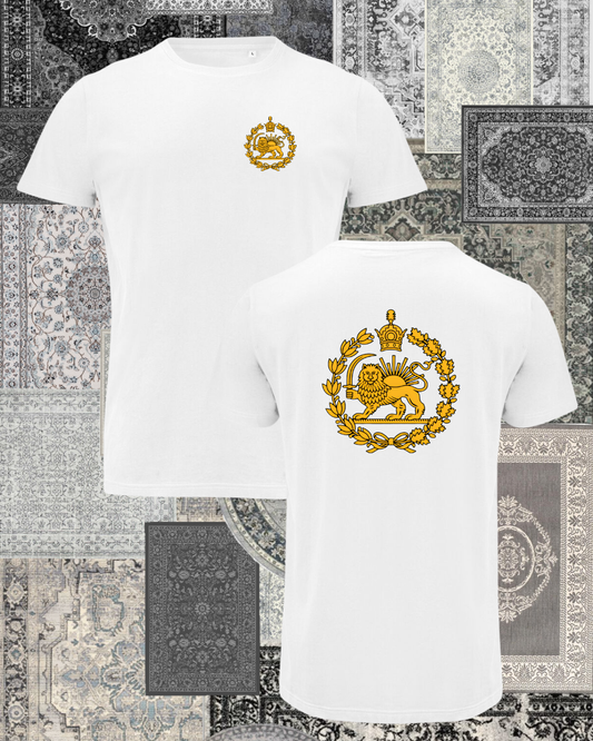 T-shirt - Shir o khorshid with crown (front and back)