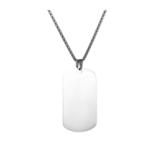Personalized necklace with ID tag
