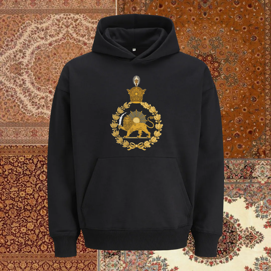 Hoodie - Pahlavi symbol with crown