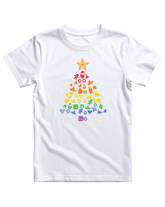 Barn T-shirt med Julgran