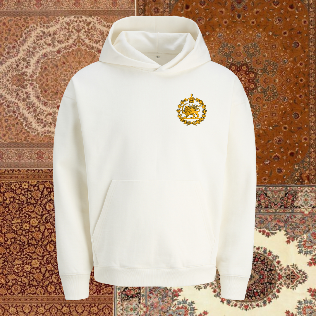 Hoodie - Lion and Sun with crown (front and back)