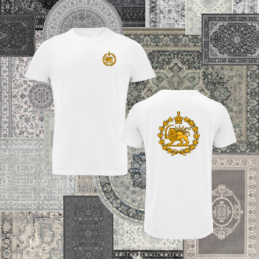 T-shirt - Shir o khorshid with crown (front and back)