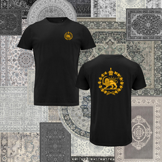 T-shirt - Shir o khorshid with crown (front and back)