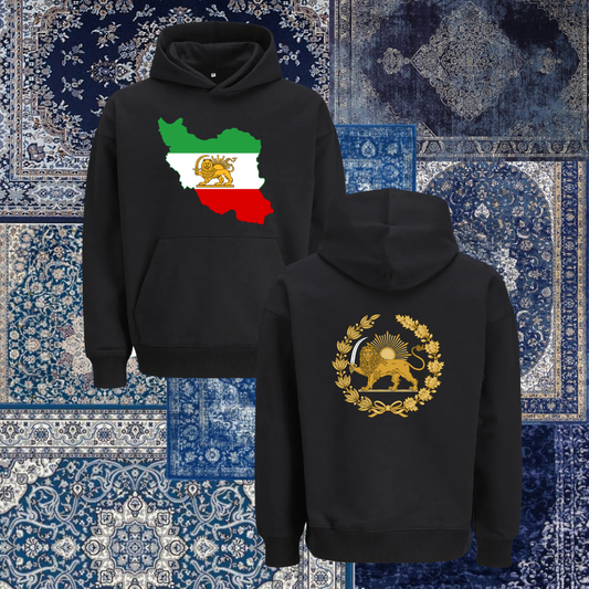 Hoodie - Map & Shir o Khorshid