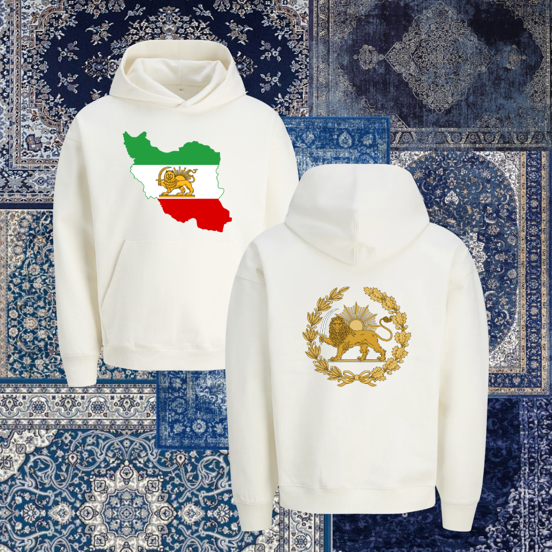 Hoodie - Map & Shir o Khorshid