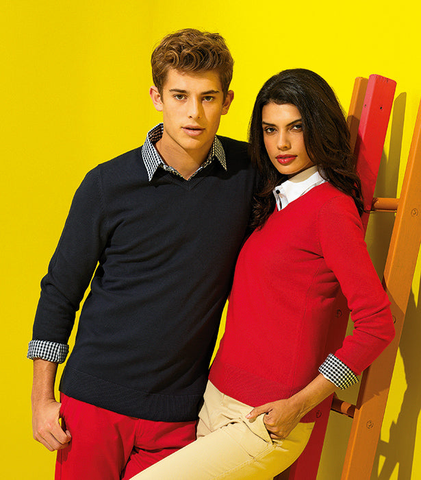 Fine-knit Pullover V-Neck 