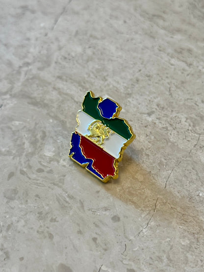 Pin / Brooch - Iran map