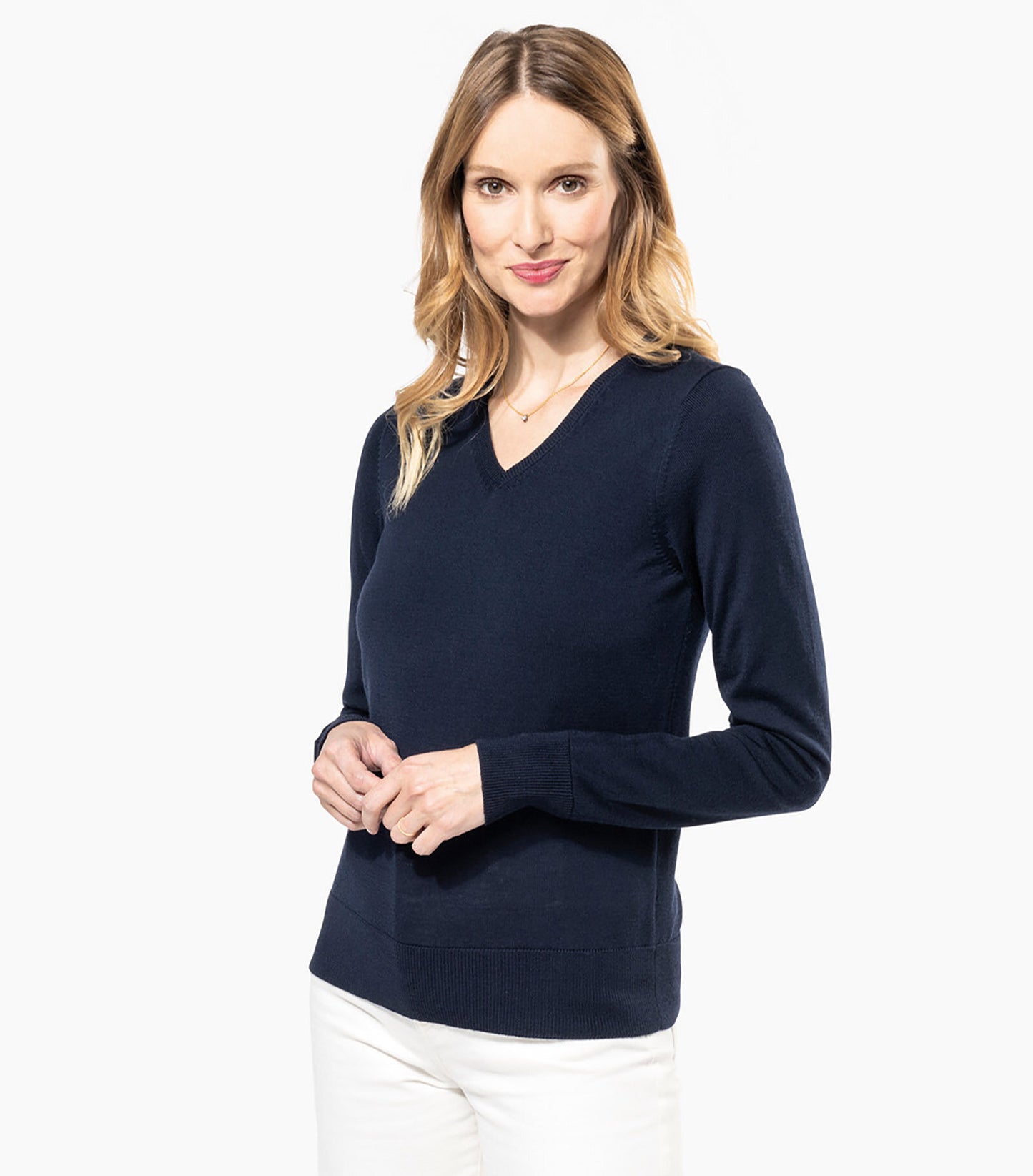 Knitted Pullover V-neck