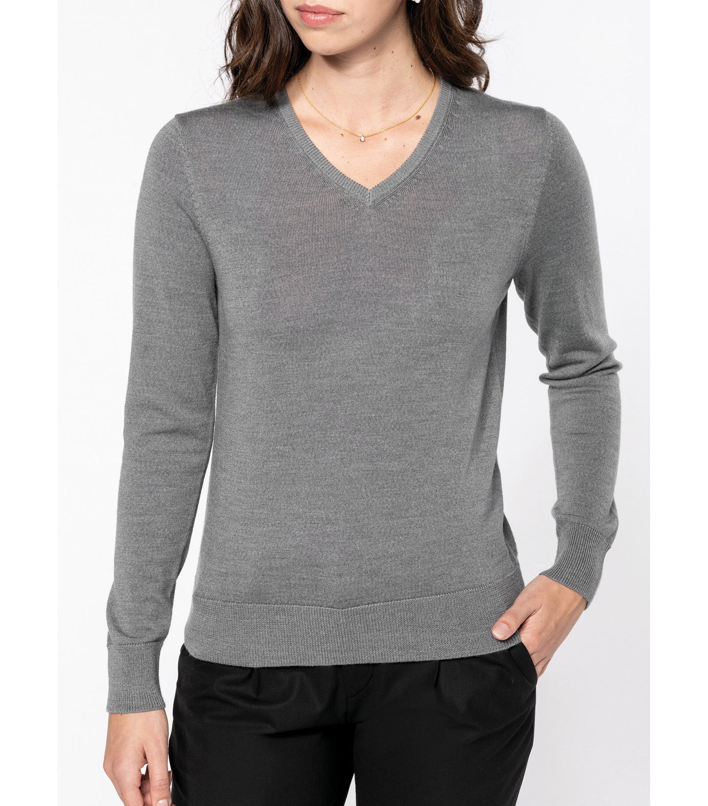 Knitted Pullover V-neck