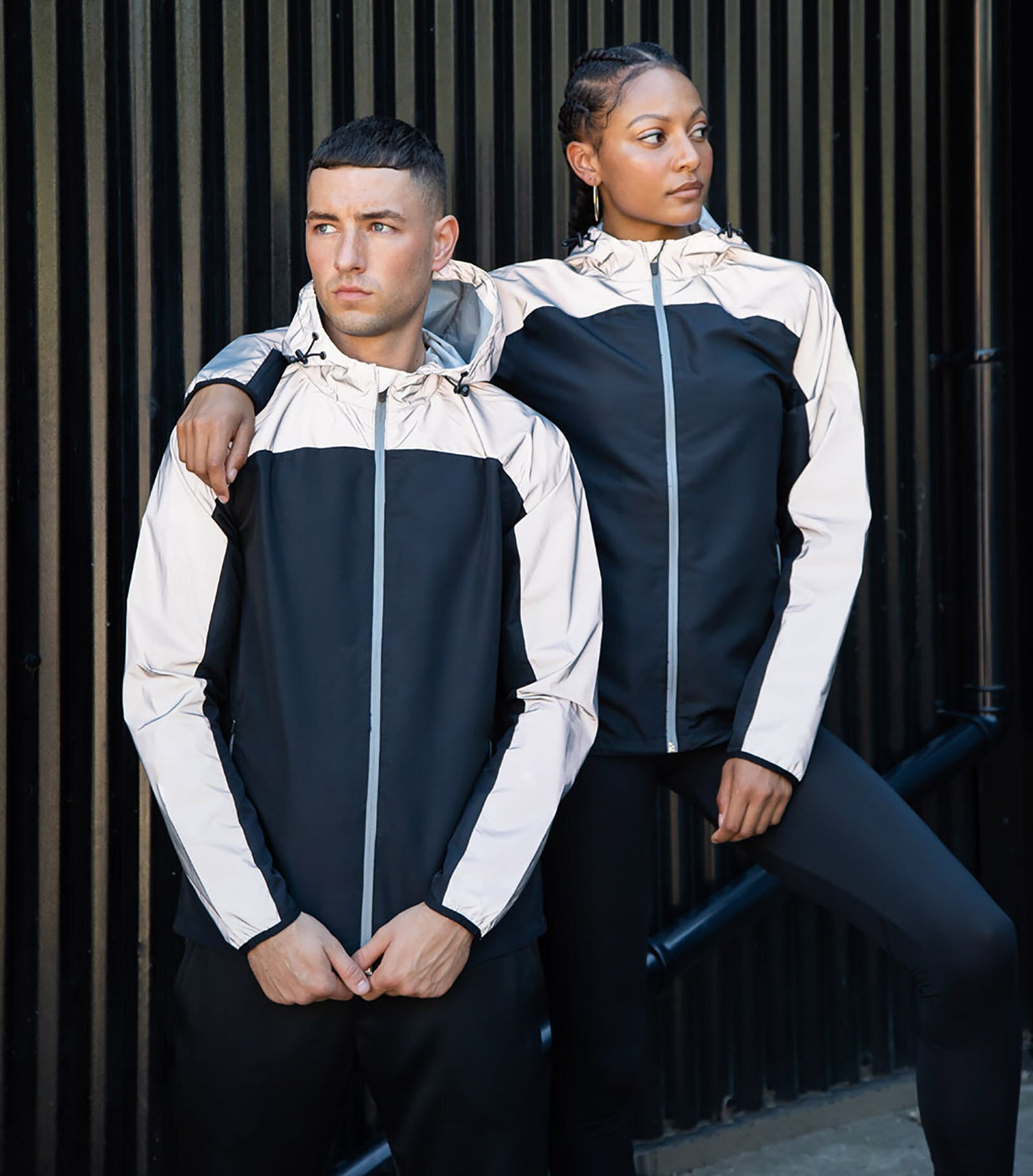Unisex reflective jacket