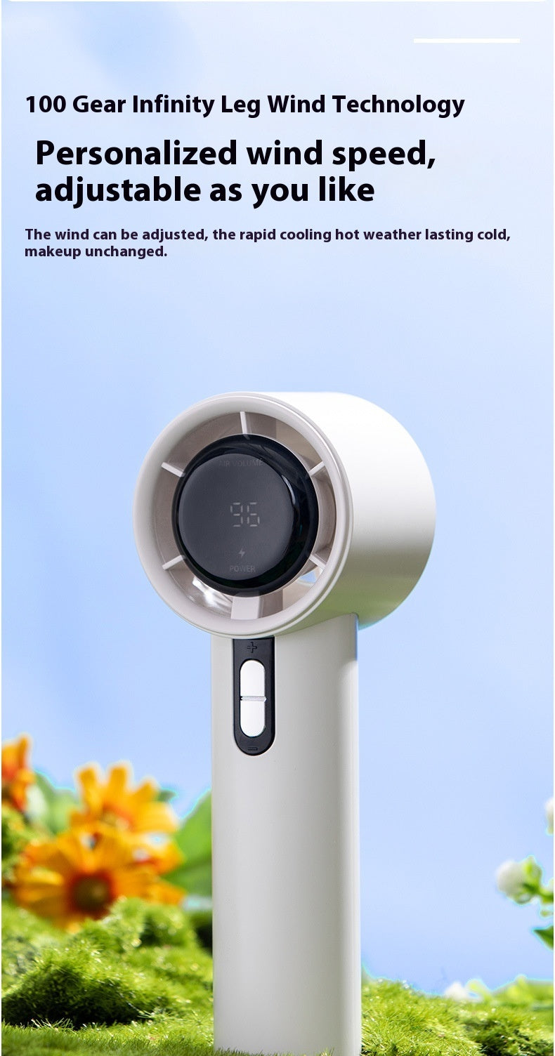 Turbine High-speed Handheld Fan Electrodeless Speed ​​Regulation