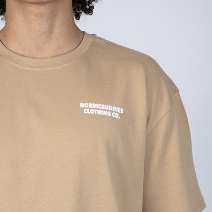 Organic Cotton Premium T-Shirt Sniff - Beige Temper T-Shirt